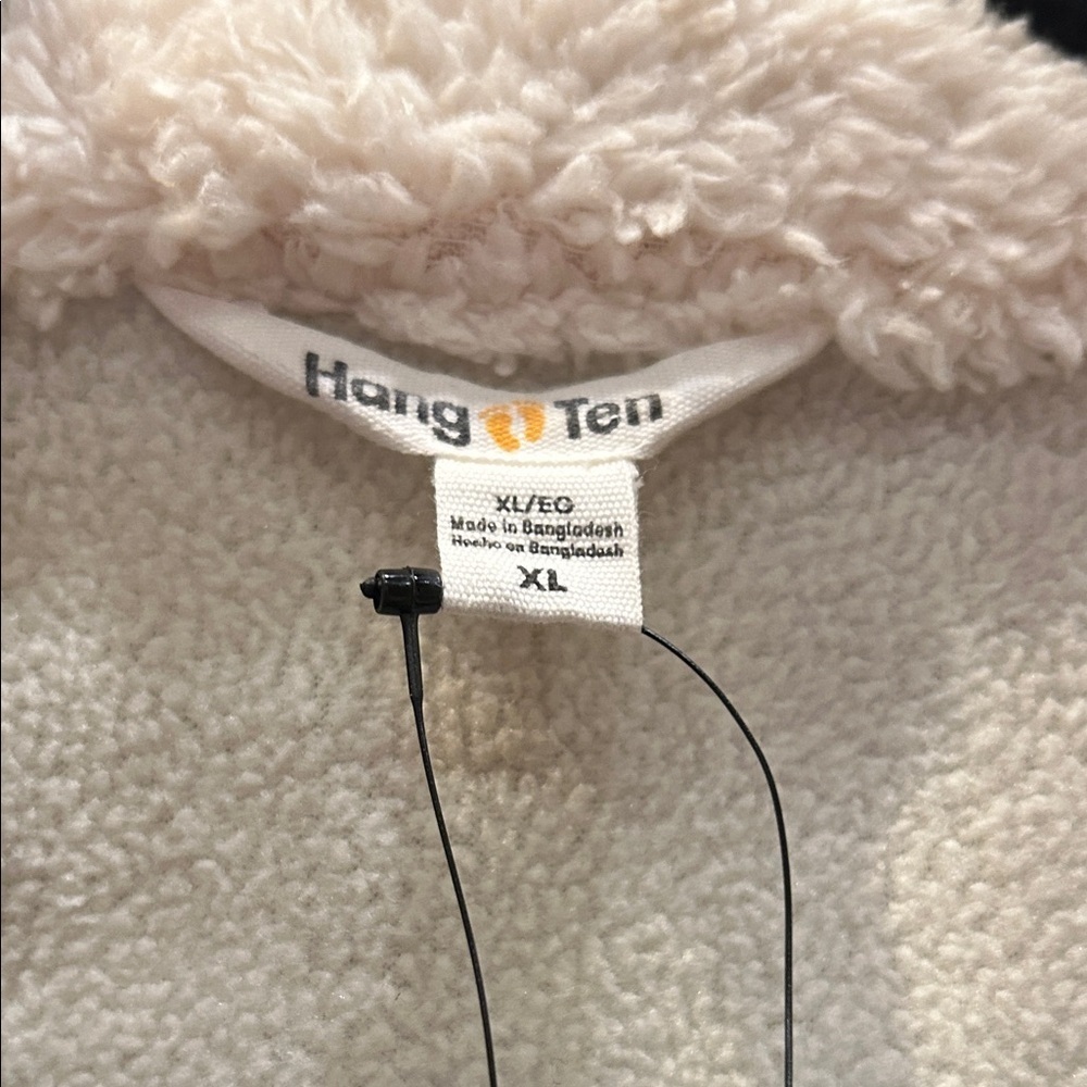 Nwt Hang Ten Olive Jacket with Cream Sherpa Collar, fleece lined, Size XL - Picture 9 of 9